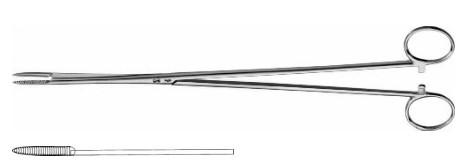 КОРНЦАНГ ДЛЯ ПЕРЕВ'ЯЗКИ МАТКИ ПЕЛКМЕН, ПРЯМИЙ, 260 ММ